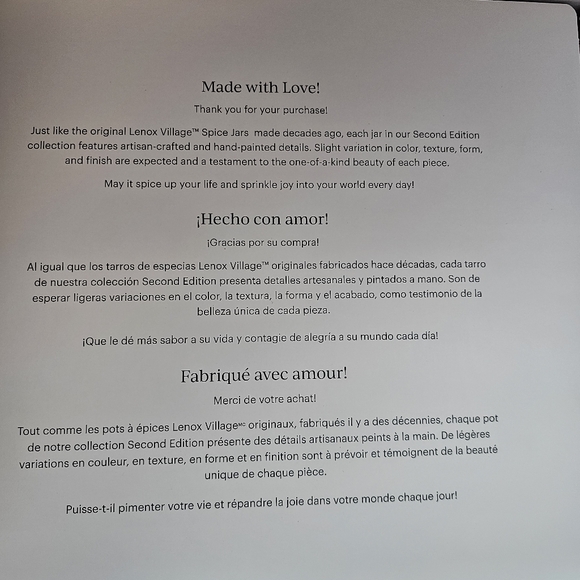 Lenox Spice Village Complete Set - Picture 4 of 9